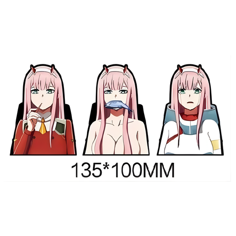 3D Lenticular Sticker - Darling in the Franxx - Zero Two Multiple Expressions & Outfits