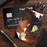 Credit Card Skin Sticker - How to Train Your Dragon - Hiccup With Toothless Close-up - Holographic