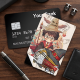 Credit Card Skin Sticker - Harry Potter - Chibi Harry Potter With Sorting Hat And Potions
