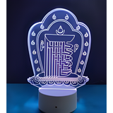 3D LED Night Light - Buddhism - Kalachakra Ten-Fold Powerful One