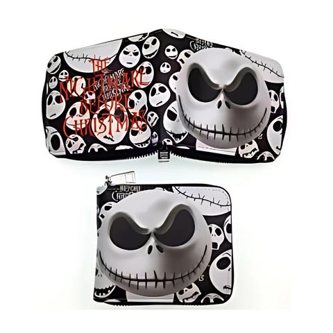 Zippered Short Wallet - The Nightmare Before Christmas
