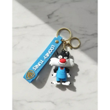 3D PVC Figure Keychain - Looney Tunes - Sylvester Tune Squad