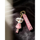 3D PVC Figure Keychain - Italian Brainrot - Signora Teacup Pink Dress