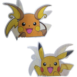3D Lenticular Sticker - Pokemon - Pikachu Evolving into Raichu