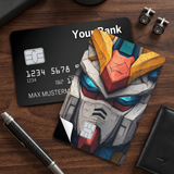 Credit Card Skin Sticker - Gundam - Gundam Mecha Head Close-up - Holographic