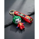 3D PVC Figure Keychain - Batman Joker - Chibi Joker Red Suit