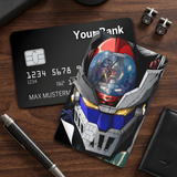 Credit Card Skin Sticker - Gundam - Gundam Robot Head Close-up - Holographic