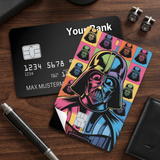 Credit Card Skin Sticker - Star Wars - Colorful Pop Art Darth Vader Helmet - Holographic