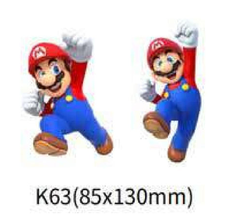 3D Lenticular Sticker - Super Mario - Mario Jumping Pose