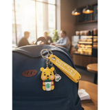 3D PVC Figure Keychain - Winnie the Pooh - Chibi Pooh Drinking Starbucks