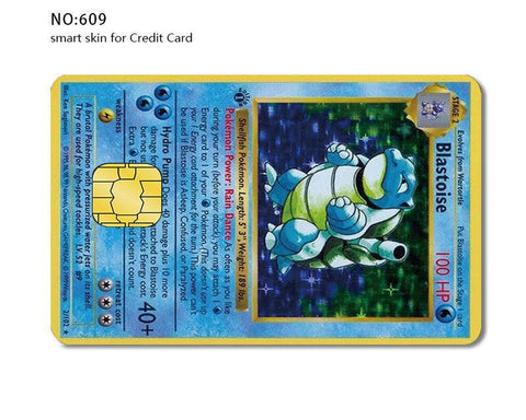 Credit Card Skin Sticker - Pokemon - Blastoise