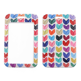 ID Card Badge Holder - Colorful Heart Pattern