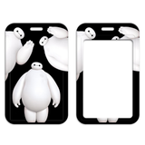 ID Card Badge Holder - Big Hero 6 - Black Background Multiple Baymax Poses Standing