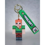 3D PVC Figure Keychain - Minecraft - Alex Standing