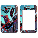 ID Card Badge Holder - Marvel - Spider-Man Swinging Through City Buildings