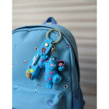 3D PVC Figure Keychain - Monsters Inc - Sulley Holding Boo