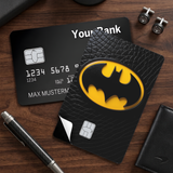 Credit Card Skin Sticker - DC Comics - Classic Batman Logo On Textured Black - Holographic