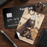 Credit Card Skin Sticker - DC Comics - Chibi Batman With Graffiti Background