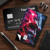Credit Card Skin Sticker - Star Wars - Fiery Darth Vader Helmet - Holographic