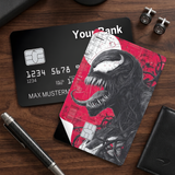 Credit Card Skin Sticker - Marvel - Venom Close-up With Tongue Out - Holographic