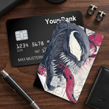 Credit Card Skin Sticker - Marvel - Venom Profile With Long Tongue - Holographic