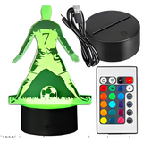3D LED Night Light - Soccer Player No. 7