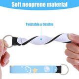 Custom Neoprene Wristlet Keychain