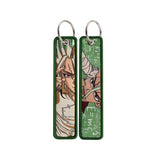 Embroidery Keychain - Dr. Stone - Senku Ishigami Portrait with Science Formulas