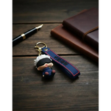 3D PVC Figure Keychain - Jujutsu Kaisen - Chibi Gojo Blindfold Sitting