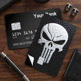Credit Card Skin Sticker - Marvel - The Punisher Skull On Textured Background