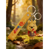 3D PVC Figure Keychain - Winnie the Pooh - Pooh Licking Honey Pot Variant 2