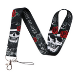 Lanyard - Skull with Hat and Roses