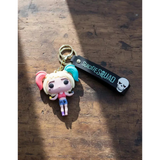 3D PVC Figure Keychain - DC Comics - Harley Quinn Movie Outfit
