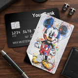 Credit Card Skin Sticker - Mickey Mouse & Friends - Graffiti Paint Splatter Mickey Mouse - Holographic