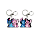 3D Lenticular Keychain - Lilo & Stitch - Stitch & Angel