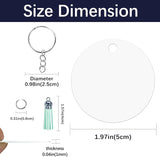 Custom Aluminum Keychain Round 2in