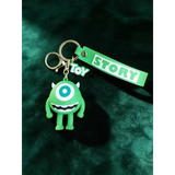 3D PVC Figure Keychain - Monsters Inc - Chibi Mike Wazowski