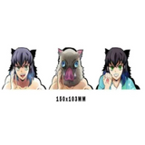 3D Lenticular Sticker - Demon Slayer - Inosuke Hashibira Face and Boar Mask Three Forms