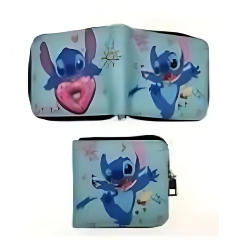 Zippered Short Wallet - Disney - Lilo & Stitch