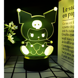 3D LED Night Light - Sanrio - Kuromi