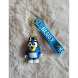 3D PVC Figure Keychain - Bluey - Bandit Heeler Standing