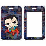 ID Card Badge Holder - DC Comics - Chibi Superman Flying Comic Book Panels