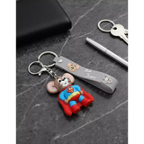 3D PVC Figure Keychain - Tom and Jerry - Jerry As Superman