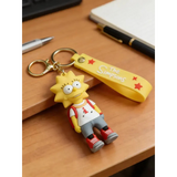 3D PVC Figure Keychain - The Simpsons - Lisa Jordan Outfit