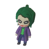3D PVC Figure Keychain - DC Comics - Joker Chibi Figure With Purple Strap