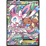 Card Keychain - Pokémon - Sylveon & Eevee EX Features Sylveon and Eevee together