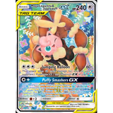 Card Keychain - Pokémon - MegaLopunny & Jigglypuff Tag Team GX Full Art