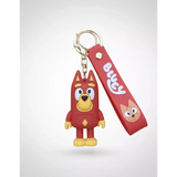 3D PVC Figure Keychain - Bluey - Rusty Red Rocket Superhero