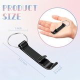 Laser Engraving Black bottle opener keychain