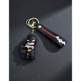 3D PVC Figure Keychain - Batman - Chibi Holding Batarang Variant 2